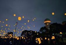 無数の明かりが彩る夜空