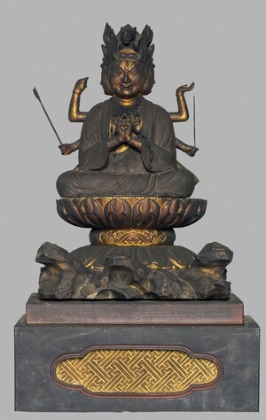 木像馬頭観音坐像写真