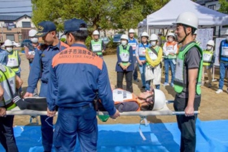 防災訓練の様子