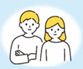 夫婦2人のイメージイラスト